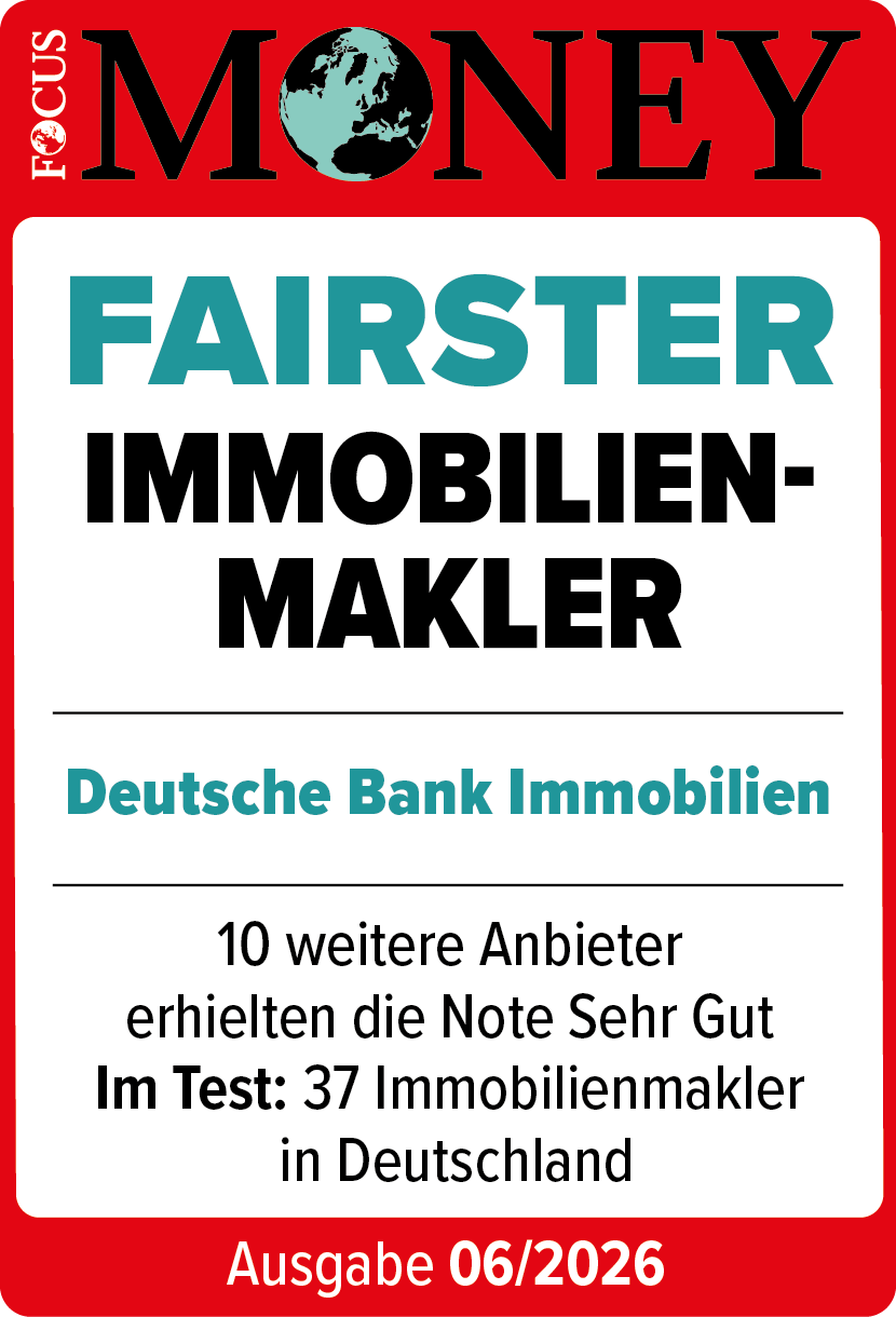 FOCUS MONEY Fairster Immobilienmakler 2026 – Deutsche Bank Immobilien